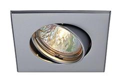 SQUARE MR16 CROMO OPACO 12V