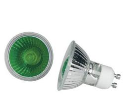 LAMPADA GU10 VERDE ALOGENA