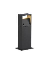Paletto luminoso LOGS quadrato antracite 8W LED 3000K