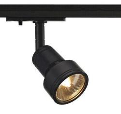 PURI, SPOT PER BINARIO MONOFASE NERO, GU10