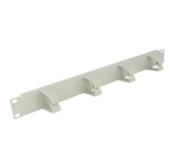 Pannello con quattro anelli passacavi 1U / 19? colore grigio RAL 7035