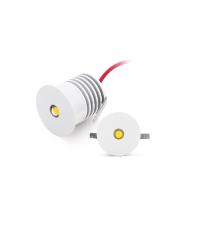 FARETTO DA INCASSO PETIT 2W 12VDC BIANCO TONDO 6000K DL1X1BF