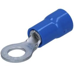 CAPOCORDA BLU AD OCCHIELLO, PREISOLATO IN PVC, PER CONDUTTORI IN RAME