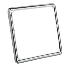 Cornice targa in acciaio inox Dimensione: 185x185 mm