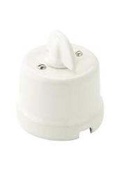 FAI Interruttore porcellana rotativo bianco 9007/IR/BI
