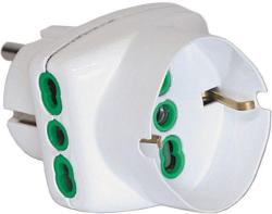 Fanton 82230 - adattatore multiplo con spina franco/tedesca 16A bianco