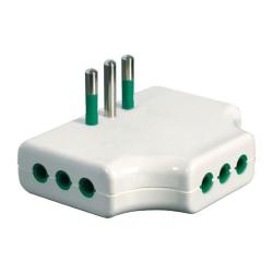 Adattatore piatto da S11 a 3P11, colore bianco