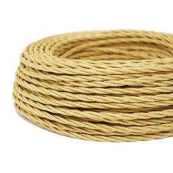 CAVO TRECCIA 2X0.75 ORO NOCE CHIARO PREZZO AL MT