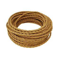 CAVO TRECCIA 3X0.75 ORO FIENO SCURO PREZZO AL MT