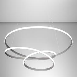 Lampadario DIVA S/S T titanio gea luce led 80w 3000k 