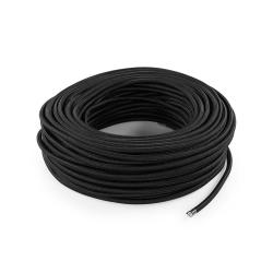 CAVO FLESSIBILE IN TESSUTO H03VV-F 3X0.75 NERO PREZZO AL MT
