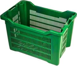 Cassette agricole impilabili aperte per olive 40LT FORATA 52X36X31CM VERDE