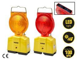 LAMPADA STRADALE MAURER ARANCIONE CON LED BATTERIA RICARICABILE SOLARE