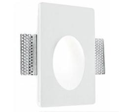Segnapasso Gesso 18x12 cm Foro Ovale GU10 Verniciabile Ariel RM1 Intec