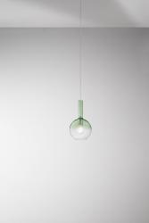 Sospensione vetro e metallo verde PERENZ 8554 VE