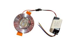 FARETTO LED DA INCASSO 3W COMPLETO DI ALIMENTATORE 4000K