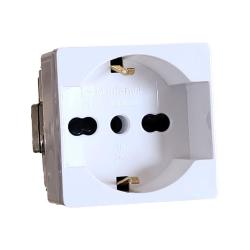 PRESA SCHUKO BIVALENTE COMPATIBILE GEWISS SYSTEM 8648.I  