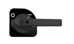 MB 1  MANOPOLA BLOCCO PORTA NERA WIMEX 