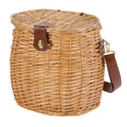 CESTO VIMINI CON COPERCHIO E TRACOLLA GRANDE 33X23 H35