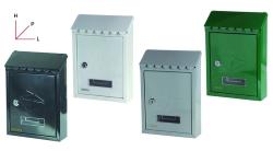 MAURER Cassetta postale in acciaio verniciato BIANCO con tetto