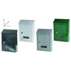 MAURER Cassetta postale in acciaio verniciato GRIGIO con tetto