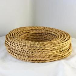 Cavo a treccia in seta oro TV - SAT DG70+DG70C PREZZO AL MT