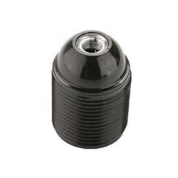 PORTALAMPADA IN PLASTICA E27 FILETTATO NERO FAI 0192/N