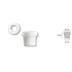 PASSAFILO IN PORCELLANA BIANCO DIAMETRO 20 MM GAMBARELLI 01410