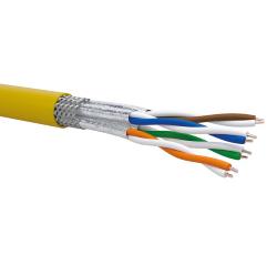 Cavo R7ST4H23S S/FTP LSZH 4x2xAWG23/1 sch. su singola coppia + treccia sul cordato guina LSZH Euroclasse Cca s1a,d1,a1   PREZZO AL MT