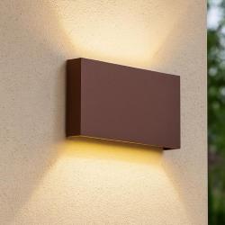 Wally affralux applique da esterno corten 20w 3000k 4000k    