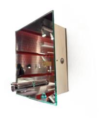 APPLIQUE DA PARETE PER INTERNO IN VETRO SPECCHIATO OTY PIK 00165P