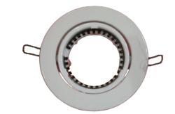 FARETTO INCASSO F81 ORIENTABILE TONDO BIANCO SENZA VETRO