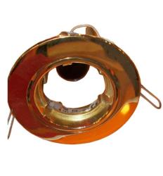 FARETTO INCASSO F81 FISSO TONDO ORO E14