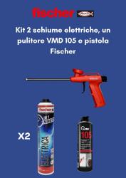 Kit 2 schiume elettriche, un pulitore VMD 105 e pistola Fischer