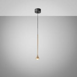 Ursula S/PO Gea Luce Sospensione Led Oro Satinato 