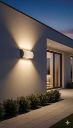 Applique da parete per esterno MORETTI 835.E27SEN.7