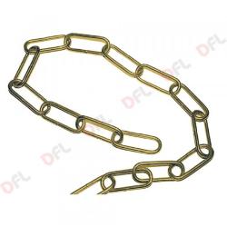 CATENA ORNAMENTALE MM 3.8 TONDA OTTONATA BOBINA 15MT