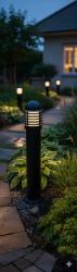 Palo da giardino nero con frangiluce 7841001 MORETTI LUCE