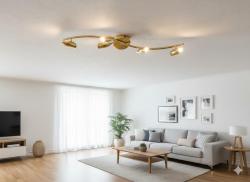 PLAFONIERA ALOGENA CON 4 SPOT ORO 5543-4-OL ROSSINI