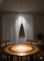 SOSPENSIONE METALLICA IN ACCIAIO SATINATO 1XE14 5701-38 ROSSINI