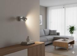 FARETTO ALOGENO CROMATO 50W/230V CON LAMPADINA INCLUSA