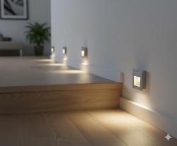 FARETTO DA INCASSO 12V/50W ARGENTO ALTEZZA 8CM LUNGHEZZA 8CM