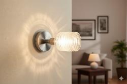 SPOT IN VETRO DA PARETE PER INTERNO LIPPARINI AMELIE1194OZ