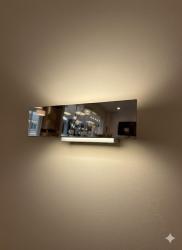 APPLIQUE DA PARETE PER INTERNO IN ACCIAO LUCIDO SCAMMFD111.IN