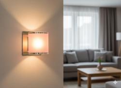 APPLIQUE VETRO SATINATO 8X8 G9 40W