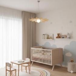 LAMPADARIO PER INTERNO IN PLASTICA A FORMA DI SOLE D 43 CM
