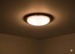 PLAFONIERA A SOFFITTO PER INTERNO/ESTERNO CON CORNICE RUGGINE 2740RU LINEALIGHT