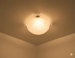 PLAFONIERA DA PARETE/SOFFITTO IN VETRO BIANCO OPALE VESOI MEDEA/PLCR