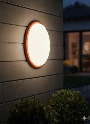 APPLIQUE PER ESTERNO OVALE ARANCIONE LB8012A LOMBARDO