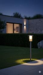 PALO DA ESTERNO IN ACCIAIO INOX ALFA104 IMEX